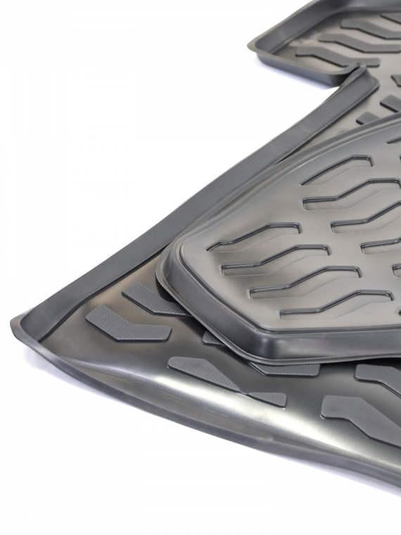 Коврик в багажник Chery Tiggo 8/8 PRO(2018-) багажник (3-ий ряд сложен) (полиуретан) 