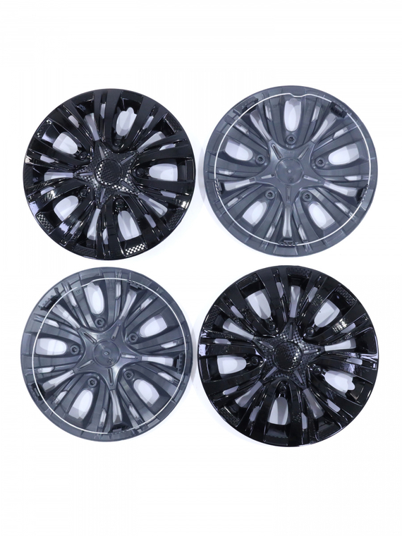 Колпак колеса R13 Лион черный глянец (пруж) кт 4 шт.(2+2) в коробке REDMARK