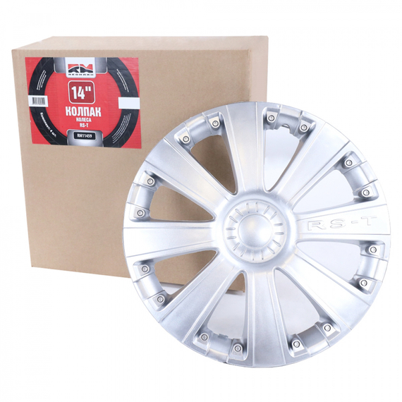 Колпак колеса R14 RS-T (пруж) кт 4 шт.(2+2) в коробке REDMARK