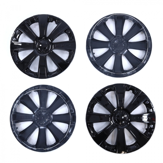 Колпак колеса R15 RS-T черный глянец (пруж) кт 4 шт. (2+2) в коробке REDMARK