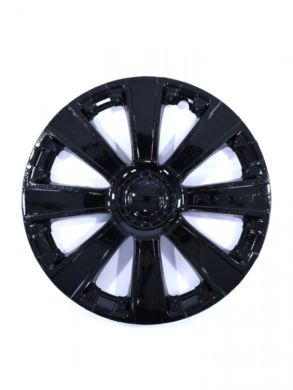 Колпак колеса R15 RS-T черный глянец (пруж) кт 4 шт. (2+2) в коробке REDMARK