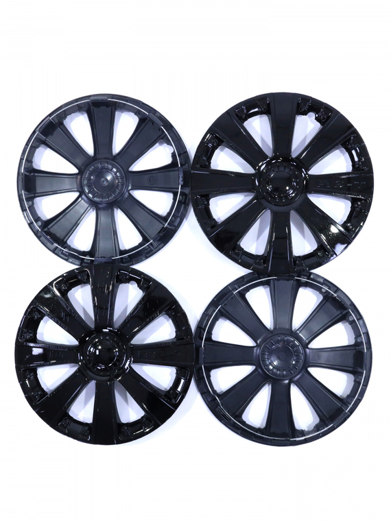 Колпак колеса R15 RS-T черный глянец (пруж) кт 4 шт. (2+2) в коробке REDMARK