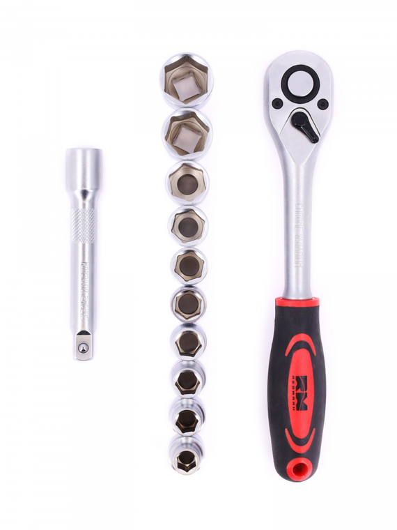 Набор головок c трещеткой 1/2