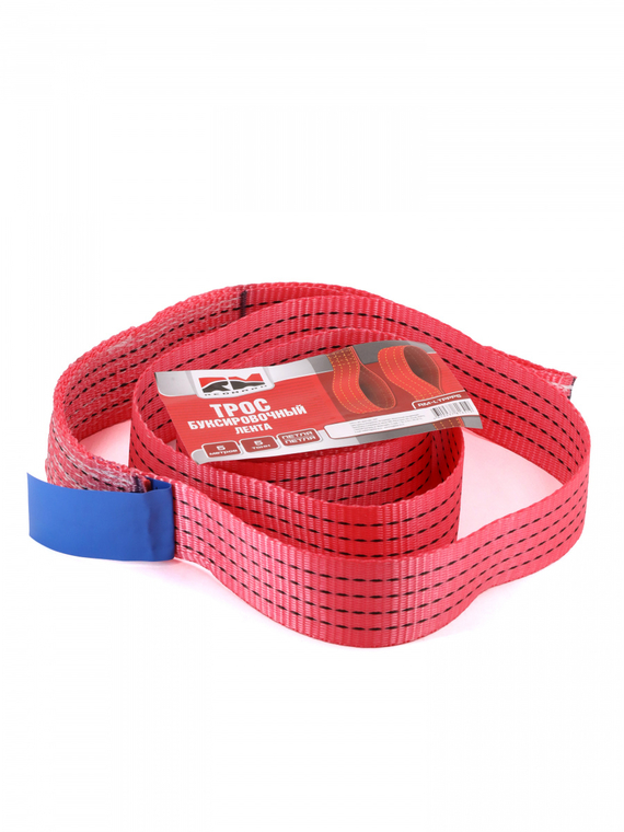 Трос буксировочный лента (5 м 5 т.) петля/петля (пакет) 