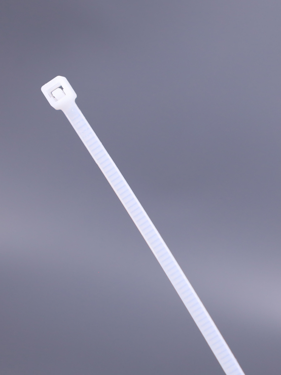 Стяжка нейлоновая (хомут нейлон) 200х2,5мм, белая (100 шт/уп) 