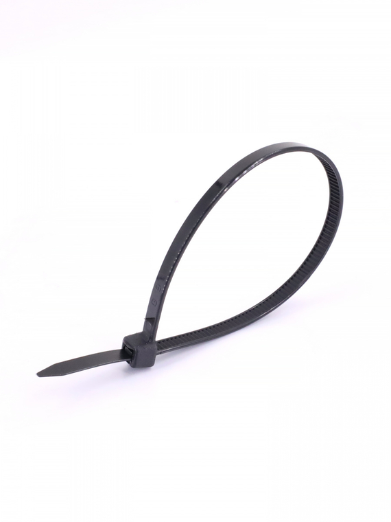 Стяжка нейлоновая (хомут нейлон) 200х4,8мм, черная (100 шт/уп) 