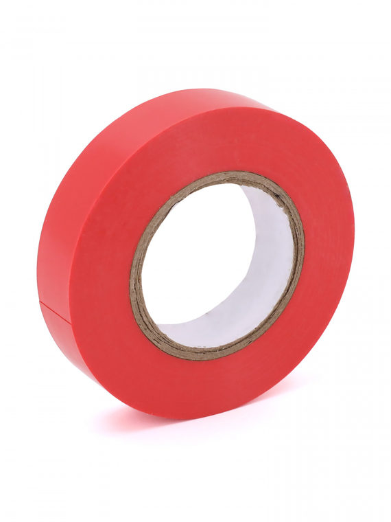 Изолента 15 мм х 20 м, цв. красная Профессиональная 