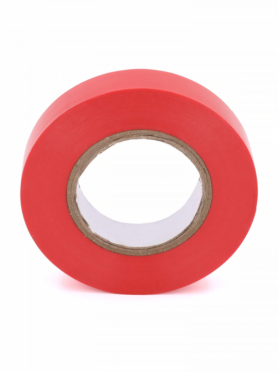 Изолента 15 мм х 20 м, цв. красная Профессиональная 