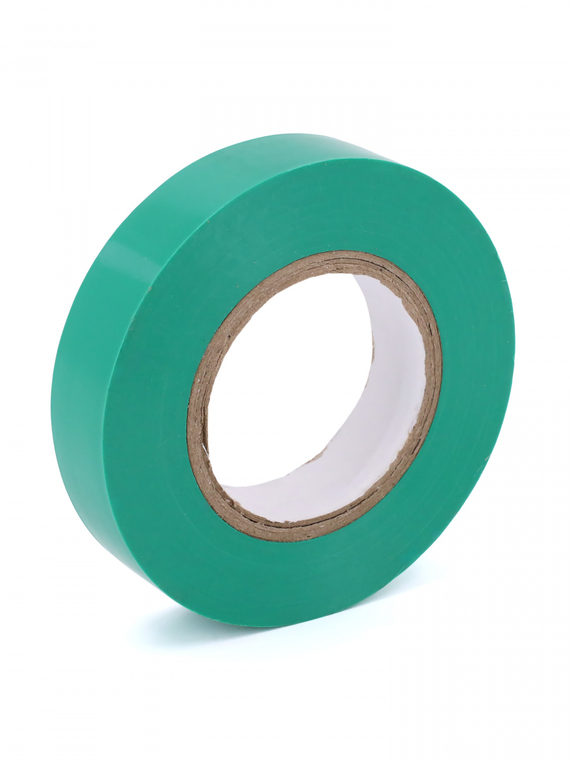 Изолента 15 мм х 20 м, цв. зеленая Профессиональная 