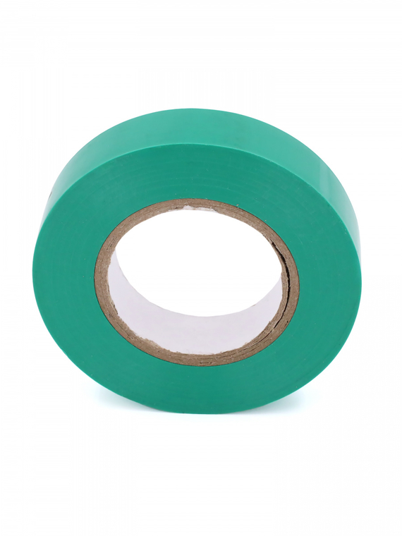 Изолента 15 мм х 20 м, цв. зеленая Профессиональная 