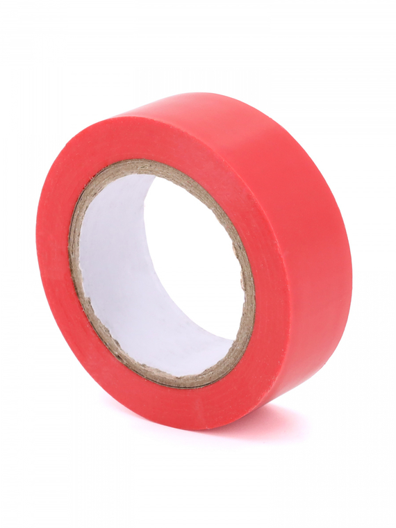 Изолента 19 мм х 10 м, цв. красная Профессиональная 