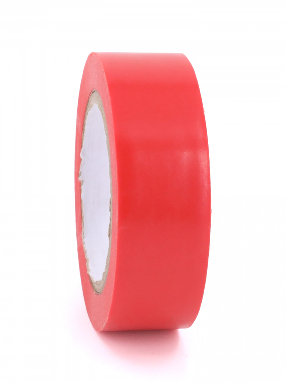 Изолента 19 мм х 10 м, цв. красная Профессиональная 