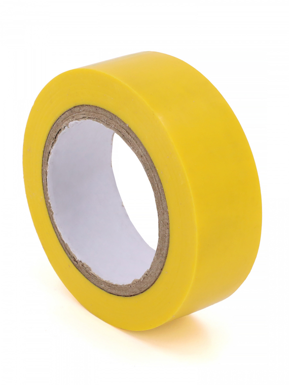 Изолента 19 мм х 10 м, цв. желтая Профессиональная 
