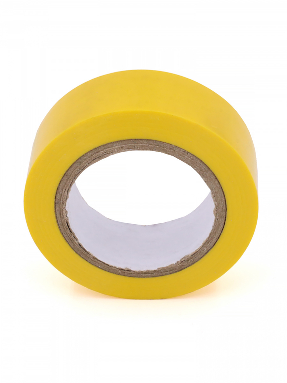Изолента 19 мм х 10 м, цв. желтая Профессиональная 