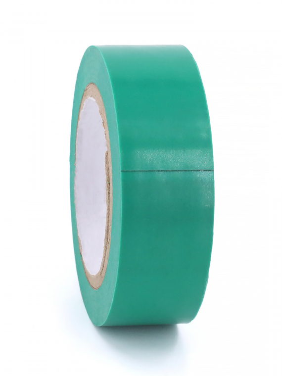 Изолента 19 мм х 10 м, цв. зеленая Профессиональная 