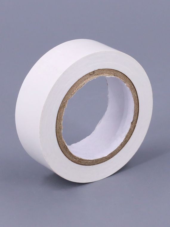 Изолента 19 мм х 10 м, цв. белая Профессиональная 