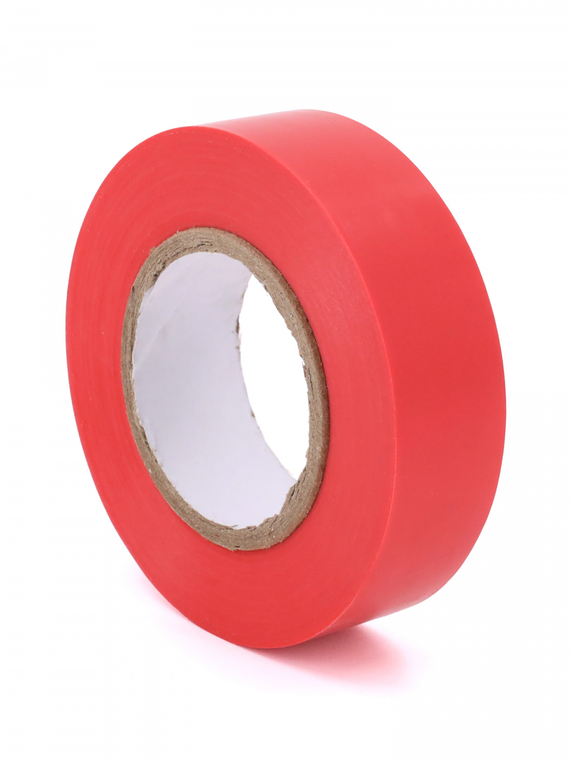 Изолента 19 мм х 20 м, цв. красная Профессиональная 