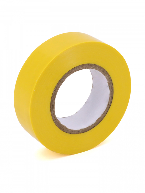 Изолента 19 мм х 20 м, цв. желтая Профессиональная 