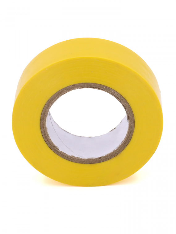 Изолента 19 мм х 20 м, цв. желтая Профессиональная 