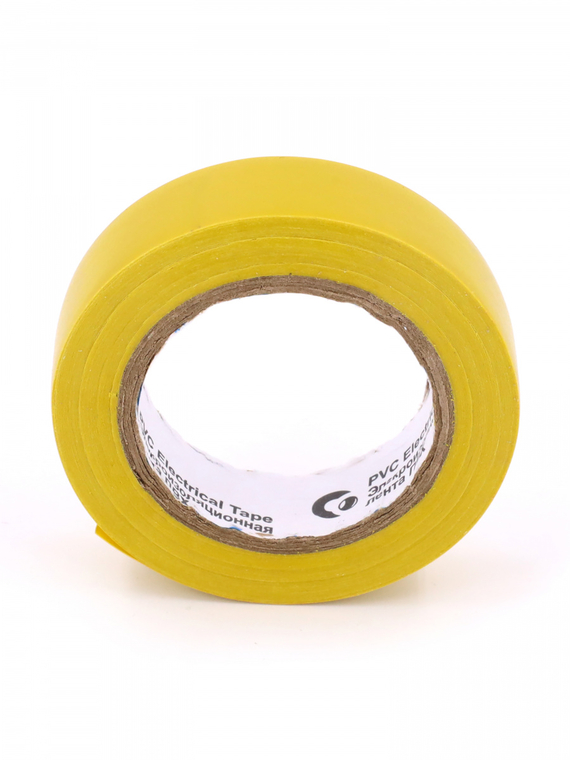 Изолента 15 мм х 10 м, цв. желтая 