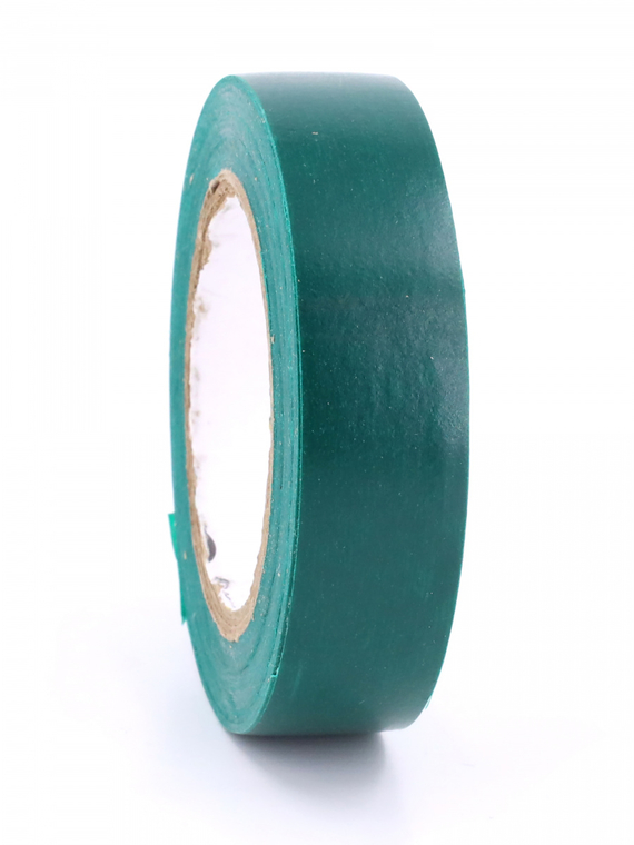 Изолента 15 мм х 10 м, цв. зеленая 