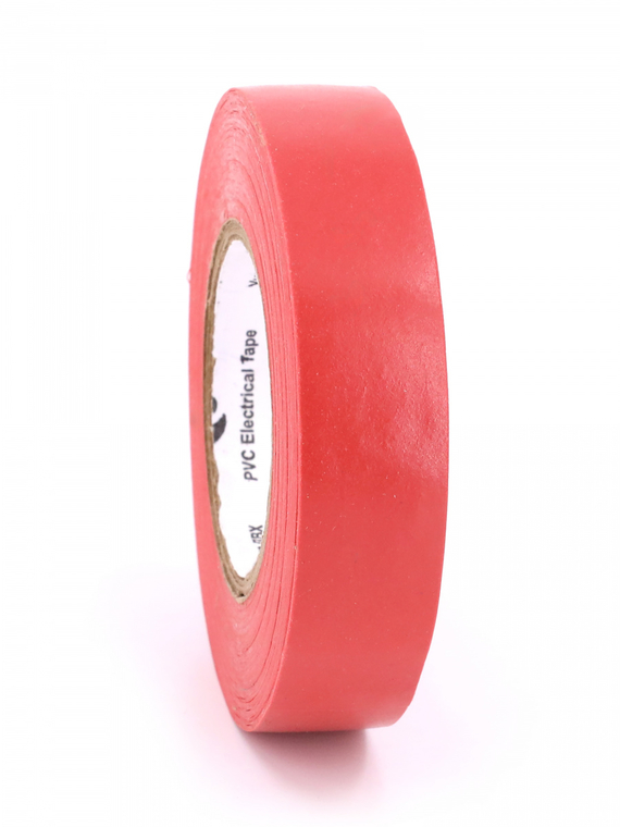 Изолента 15 мм х 20 м, цв. красная 